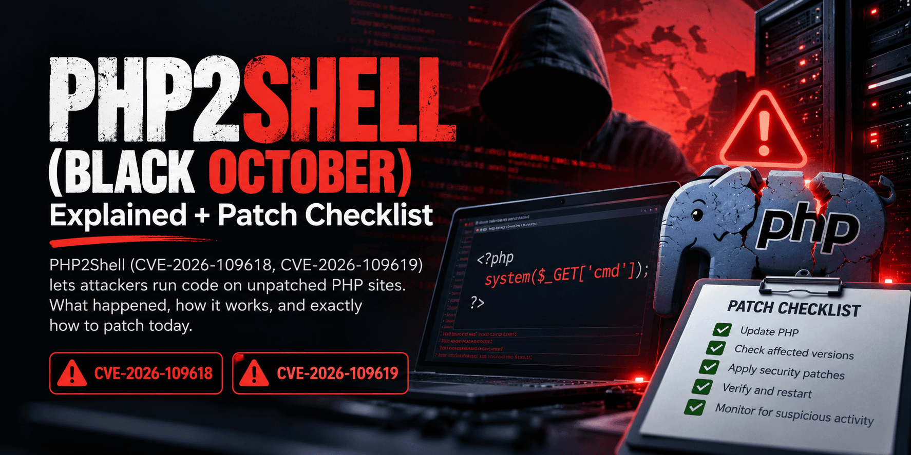 PHP2Shell vulnerability and Patches